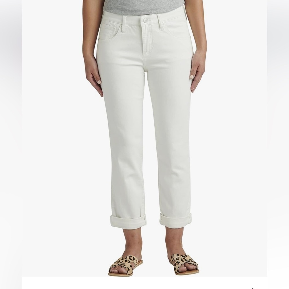 Jag Jeans Classic White Denim women 16/26 Carter boyfriend casual office retro